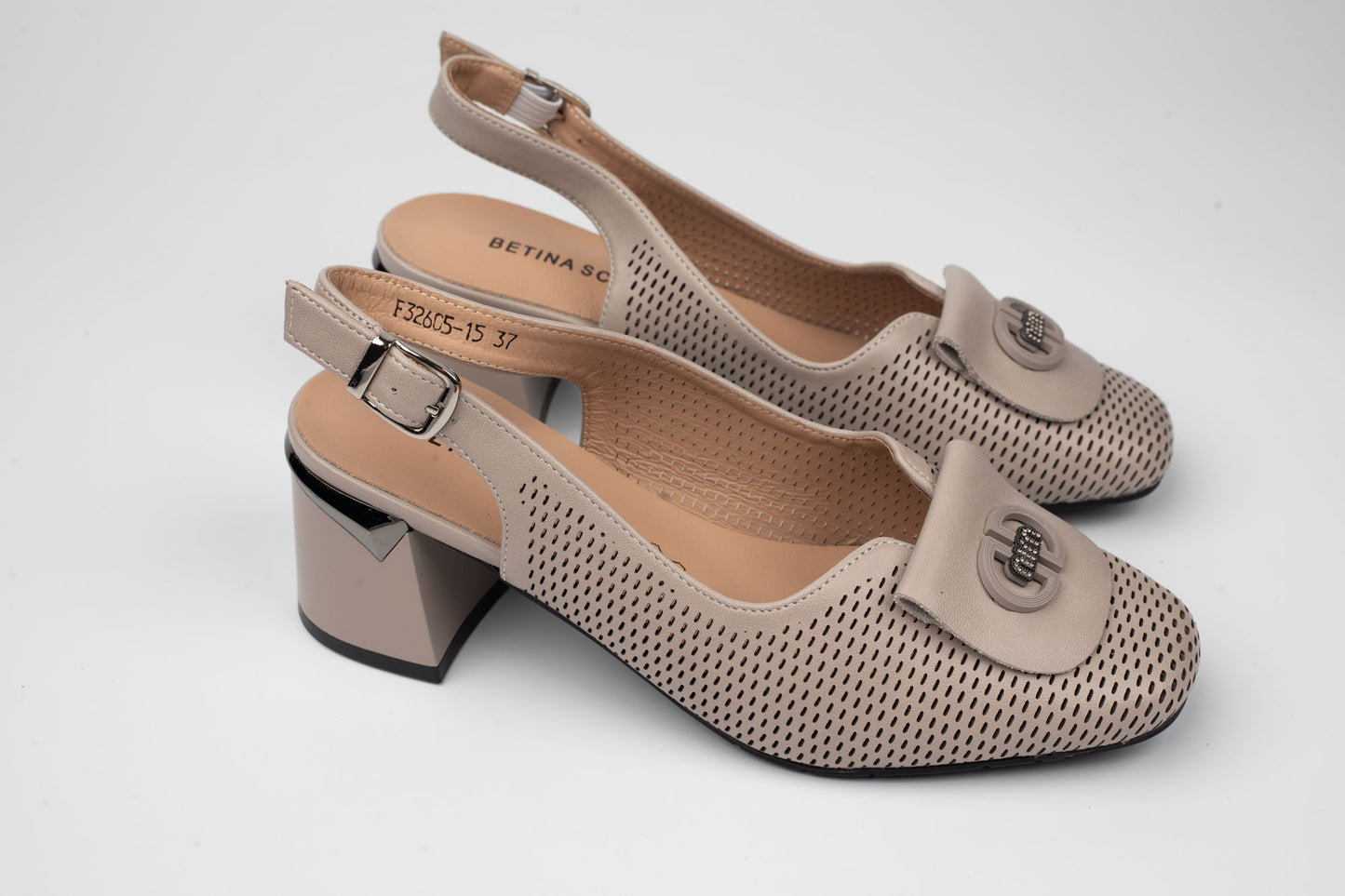 Pantofi damă piele naturală BETINA 32605 Taupe