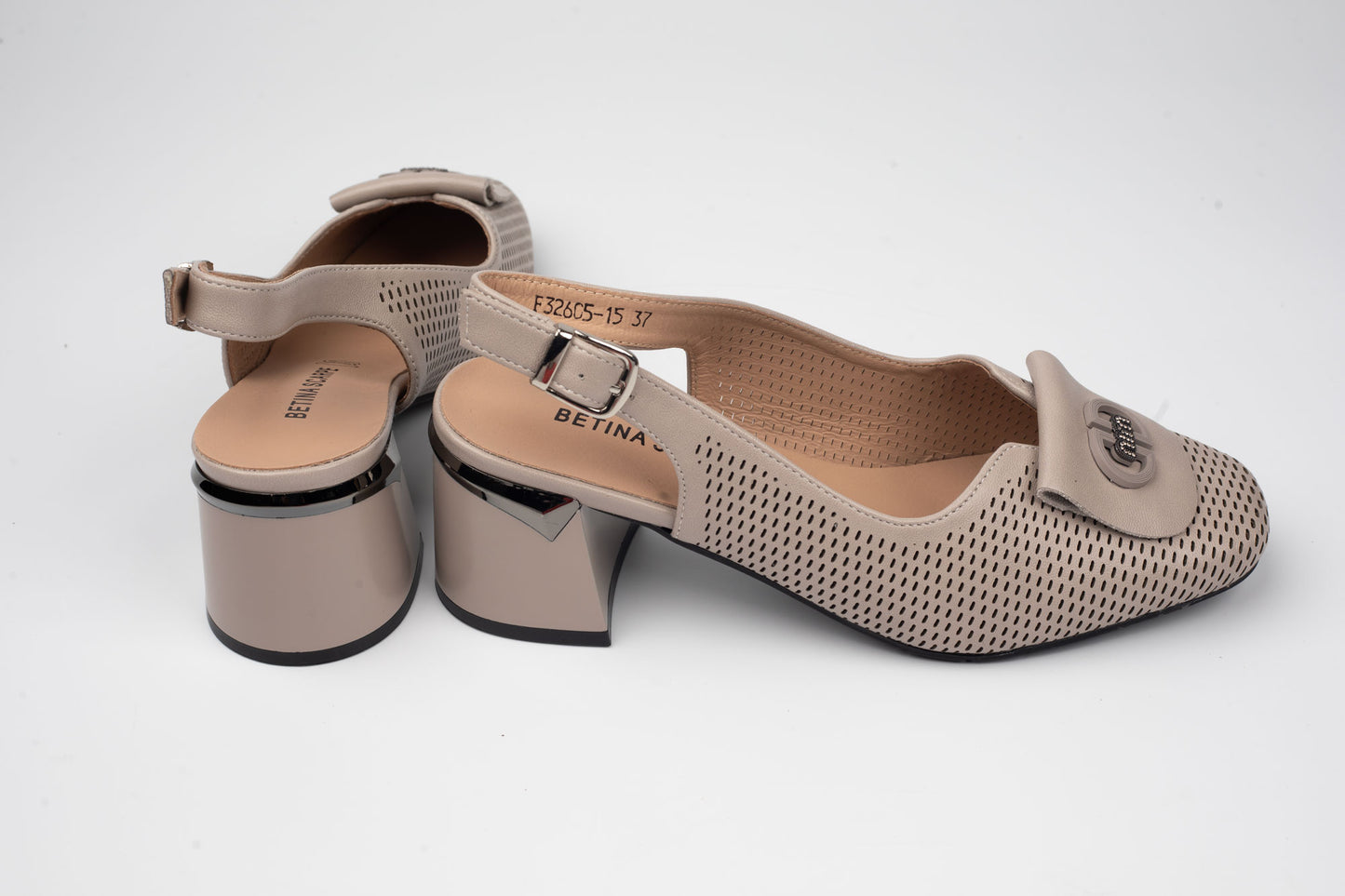 Pantofi damă piele naturală BETINA 32605 Taupe