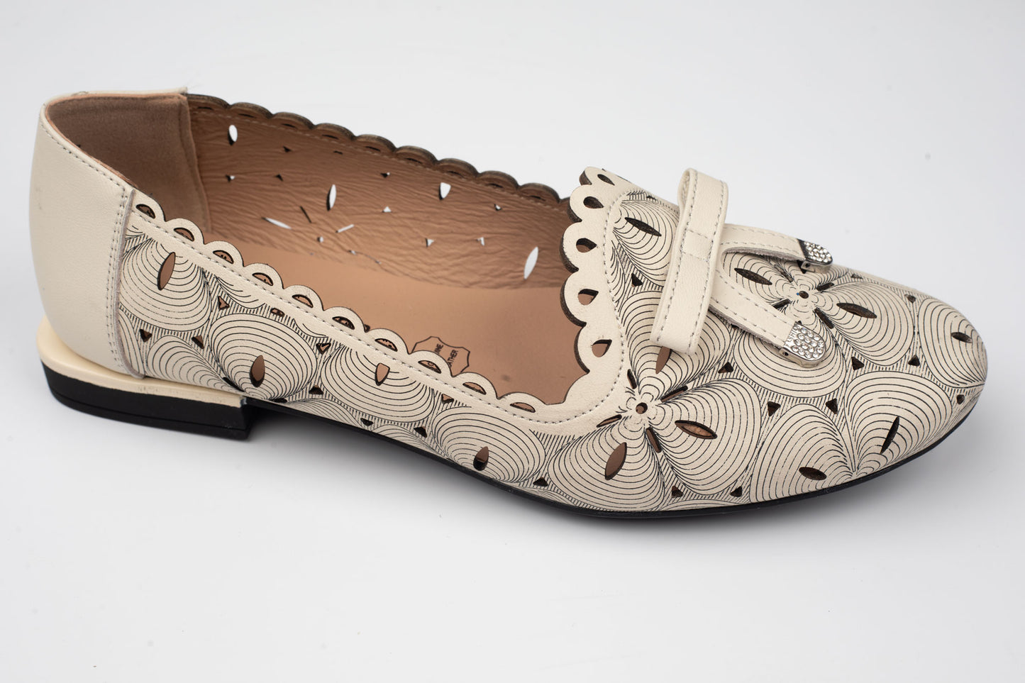 Pantofi damă piele naturală BETINA 3010 Bej (34-41)
