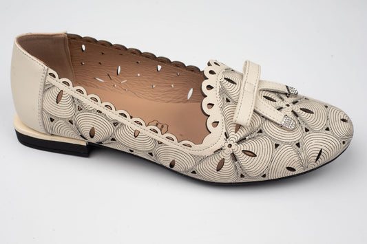 Pantofi damă piele naturală BETINA 3010 Bej (34-41)