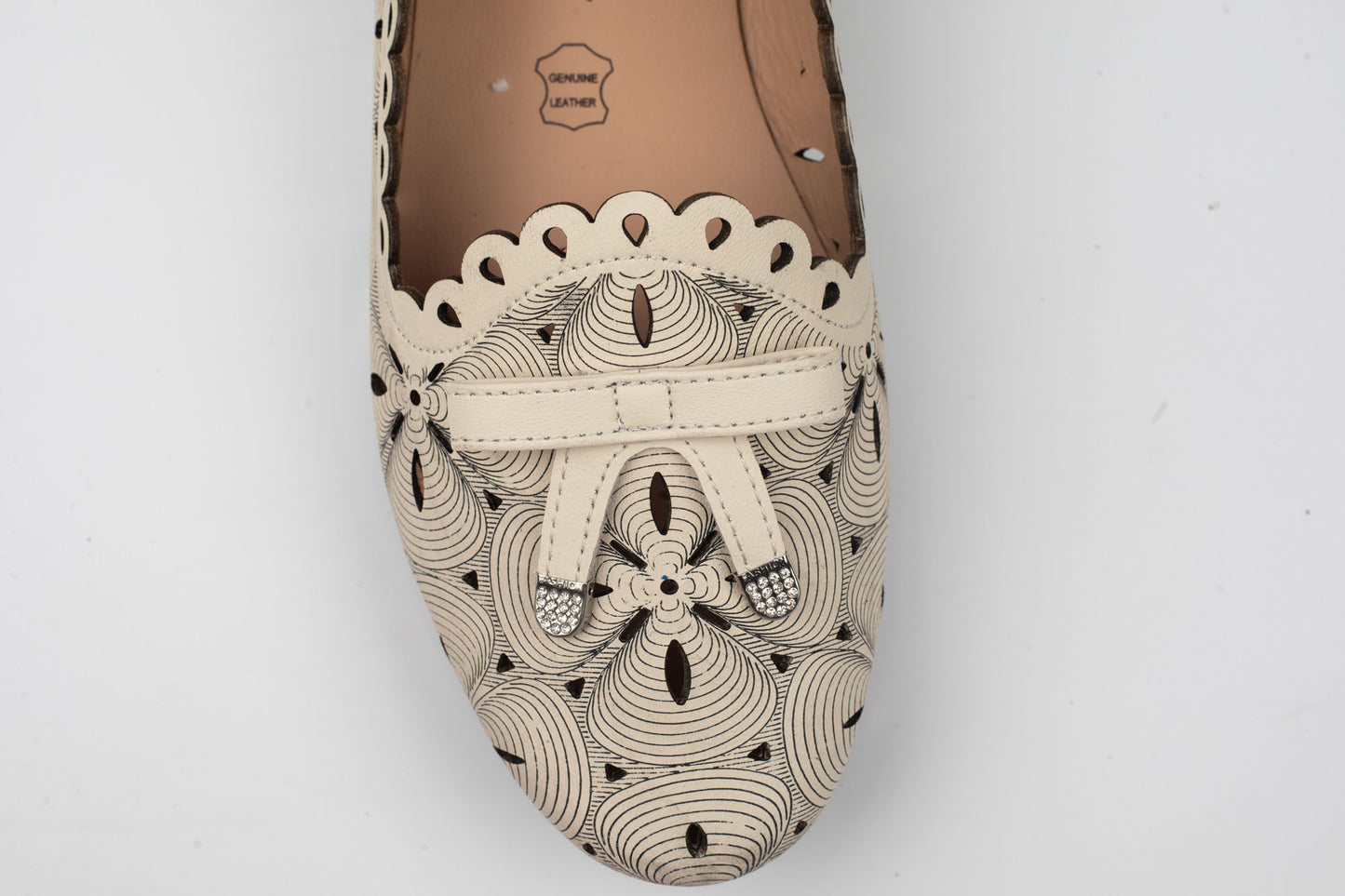 Pantofi damă piele naturală BETINA 3010 Bej (34-41)