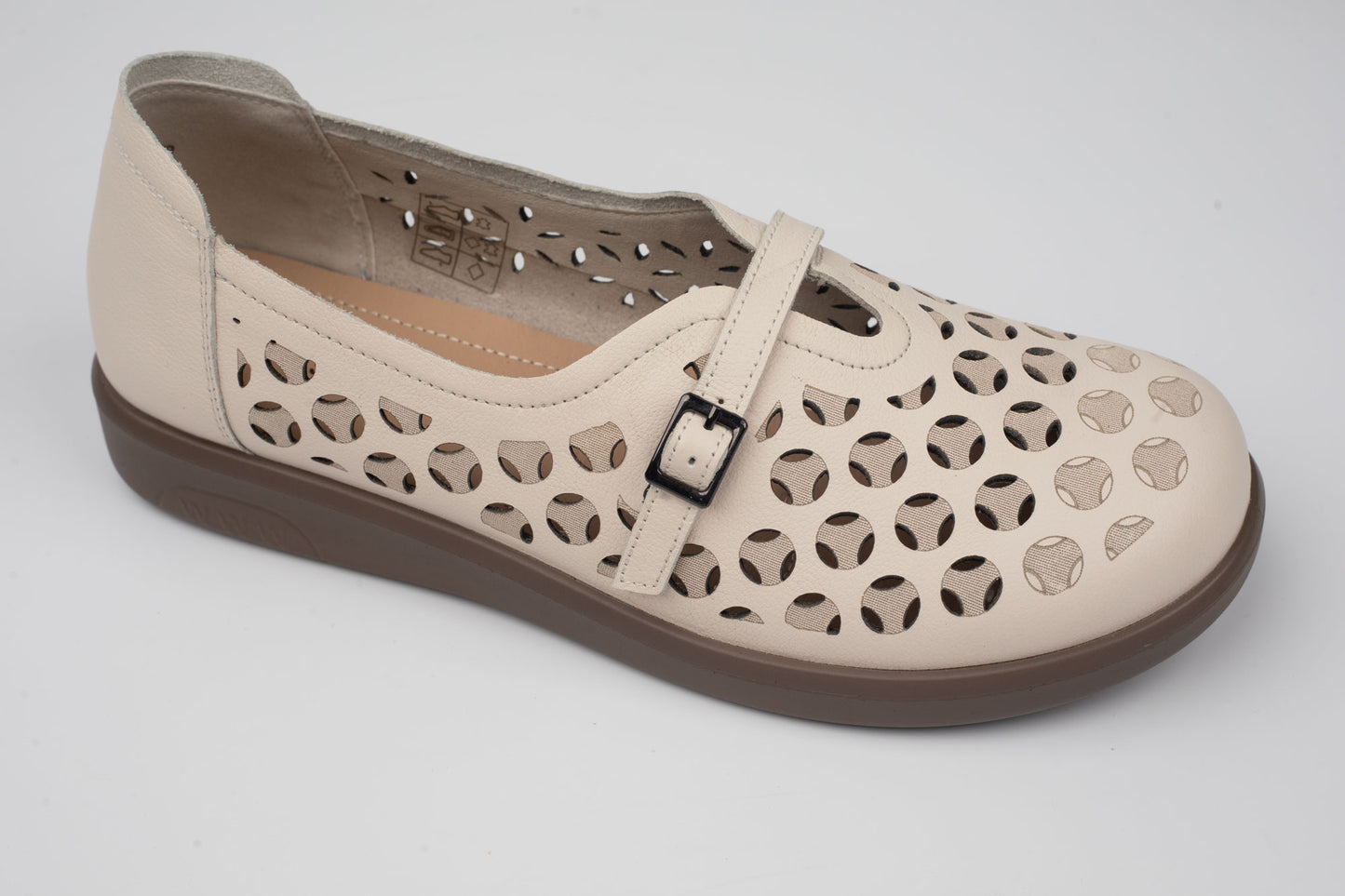 Pantofi damă piele naturală BETINA 250610 Taupe