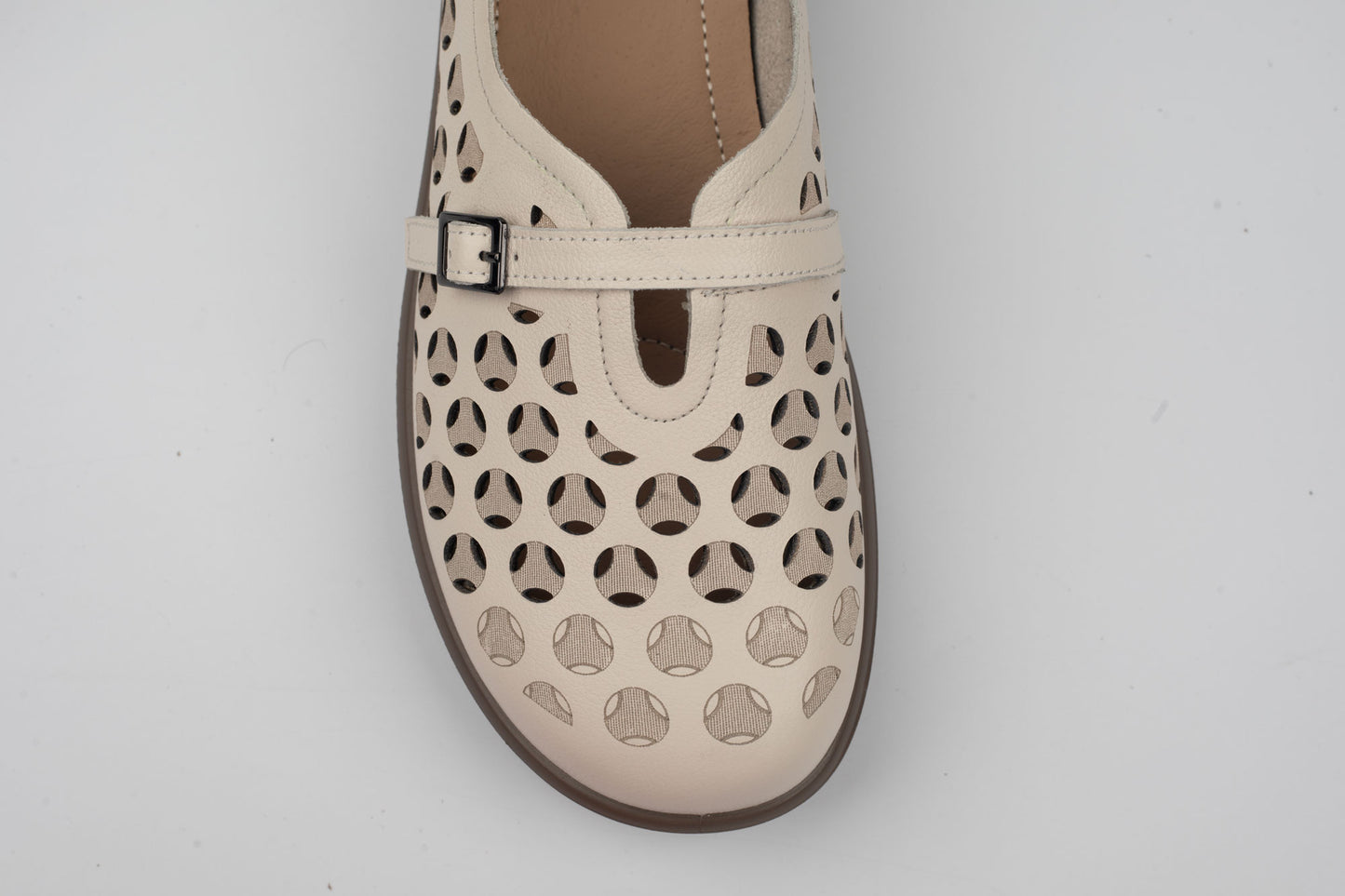 Pantofi damă piele naturală BETINA 250610 Taupe