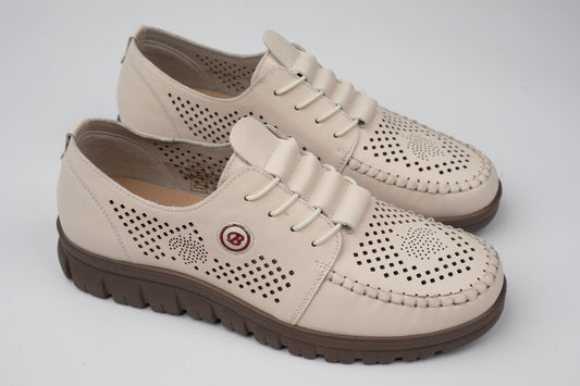 Pantofi damă piele naturală BETINA 250606 Bej