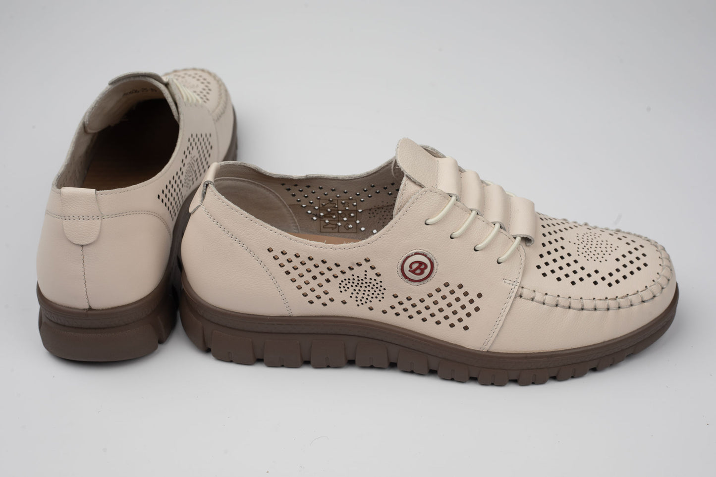 Pantofi damă piele naturală BETINA 250606 Bej