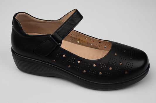 Pantofi damă piele naturală BETINA 50907 N perforat