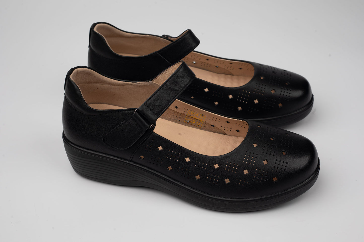 Pantofi damă piele naturală BETINA 50907 N perforat