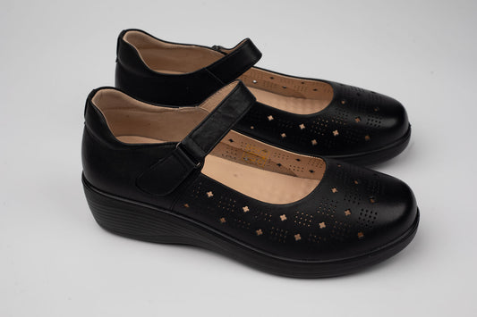 Pantofi damă piele naturală BETINA 50907 N perforat