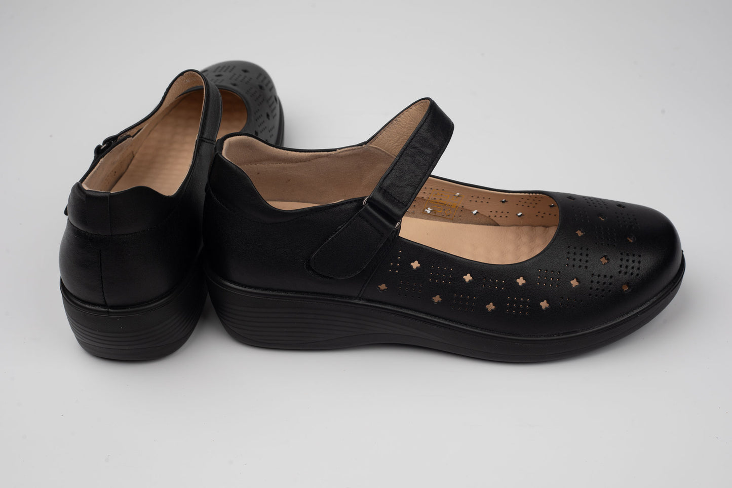 Pantofi damă piele naturală BETINA 50907 N perforat