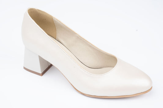 Pantofi damă piele naturală ANTONIO 798 Bej Sidef