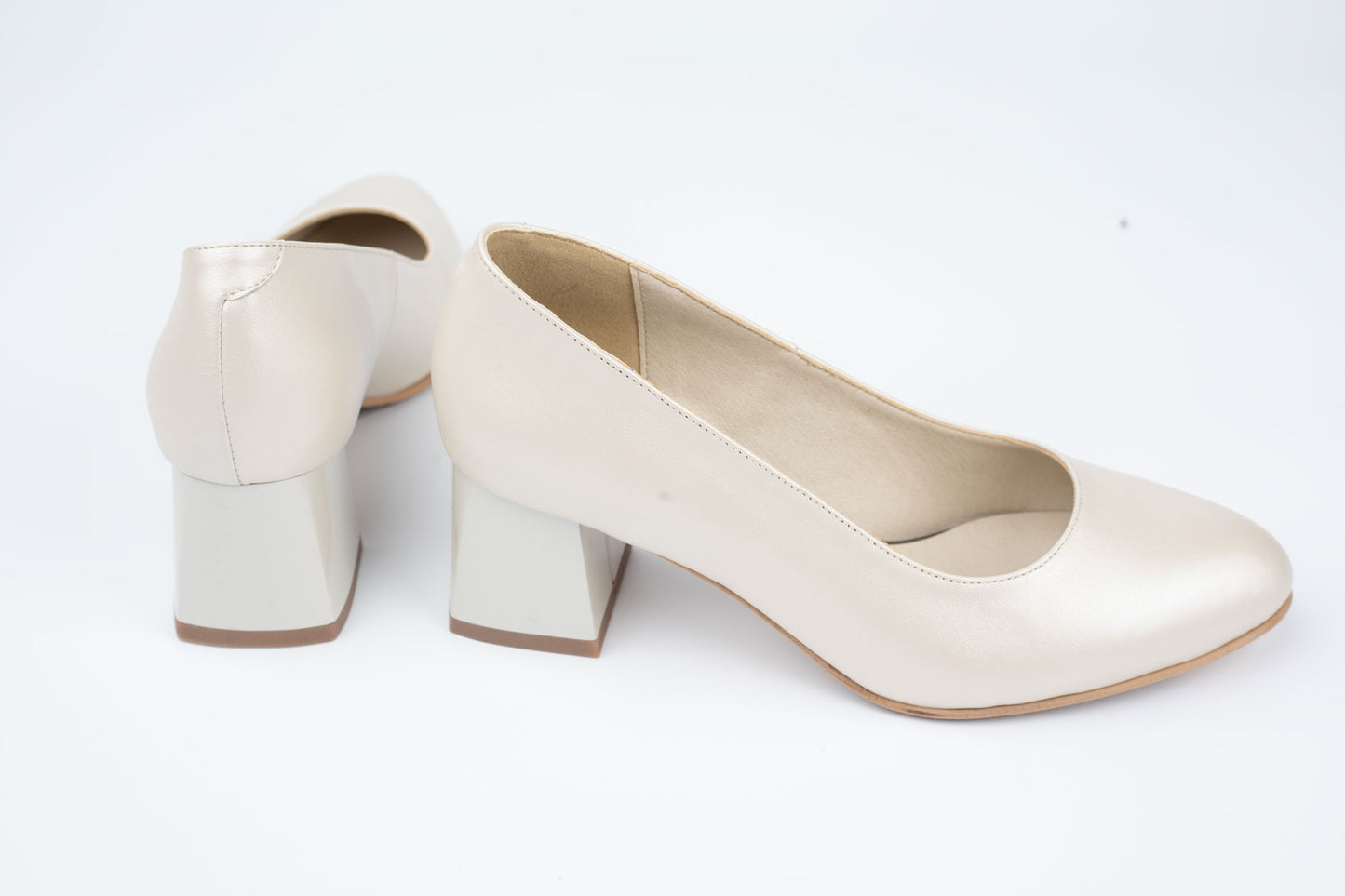 Pantofi damă piele naturală ANTONIO 798 Bej Sidef