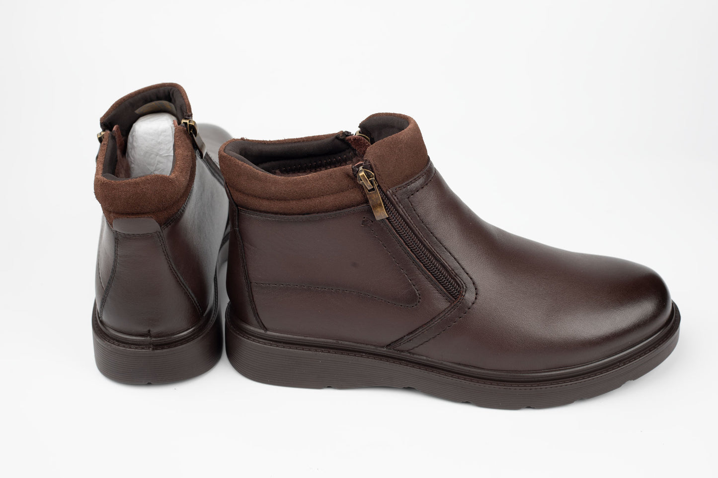 Ghete barbati piele naturala JOHAN 240136 Maro Box