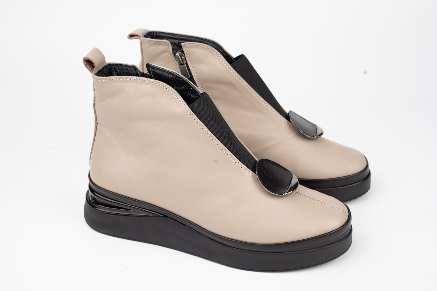 Ghete damă piele naturală DOGATI 934428 Vizon