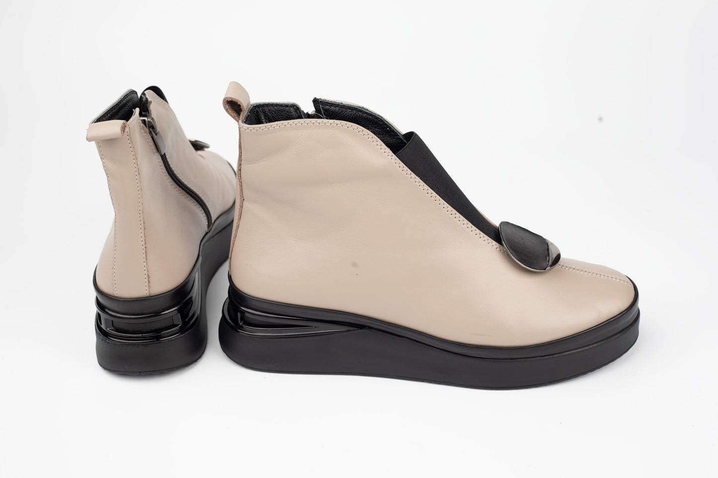 Ghete damă piele naturală DOGATI 934428 Vizon