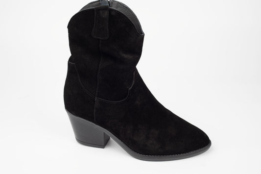 Ghete dama piele naturală întoarsă PERLA 3518 N vel