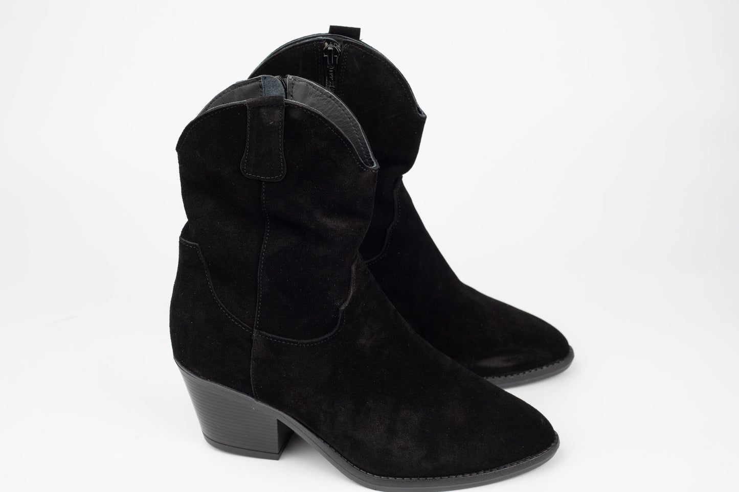 Ghete dama piele naturală întoarsă PERLA 3518 N vel