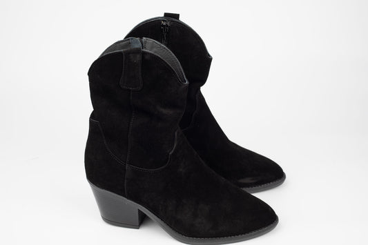 Ghete dama piele naturală întoarsă PERLA 3518 N vel