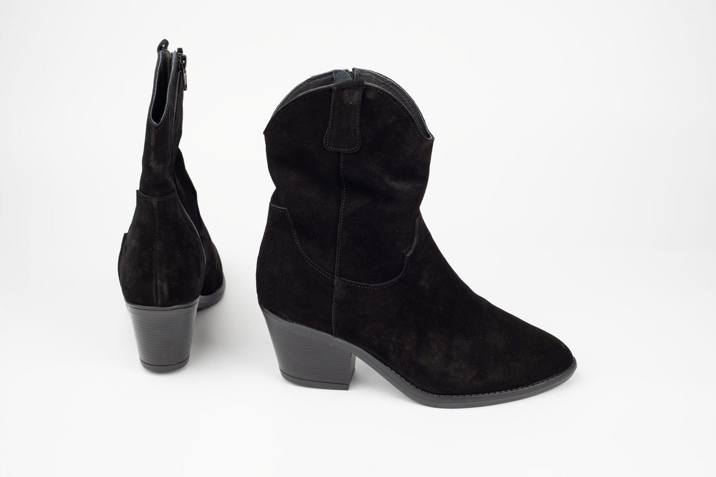 Ghete dama piele naturală întoarsă PERLA 3518 N vel