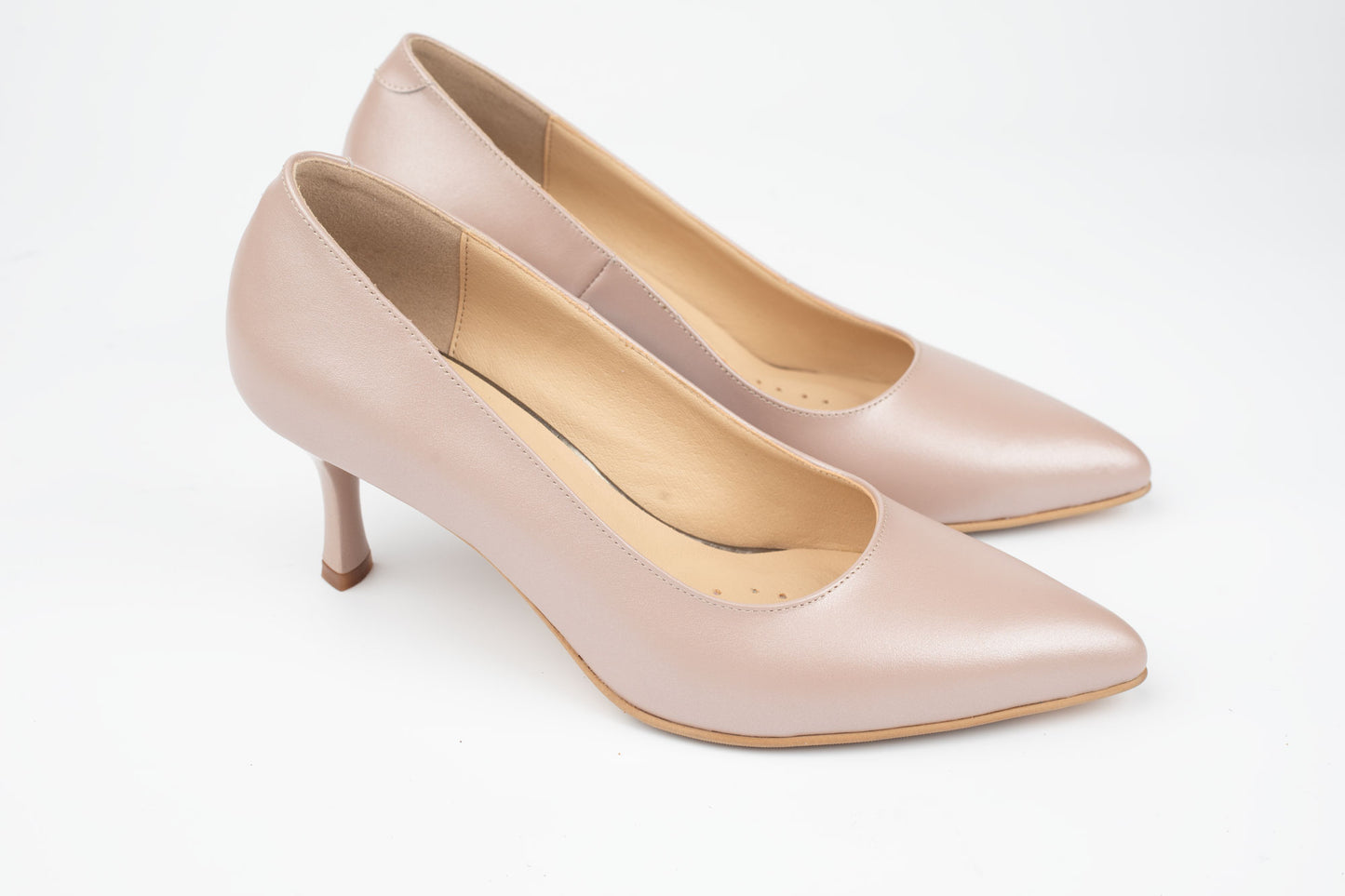 Pantofi dama eleganti piele naturala ANTONIO 5420 Grej Sidef