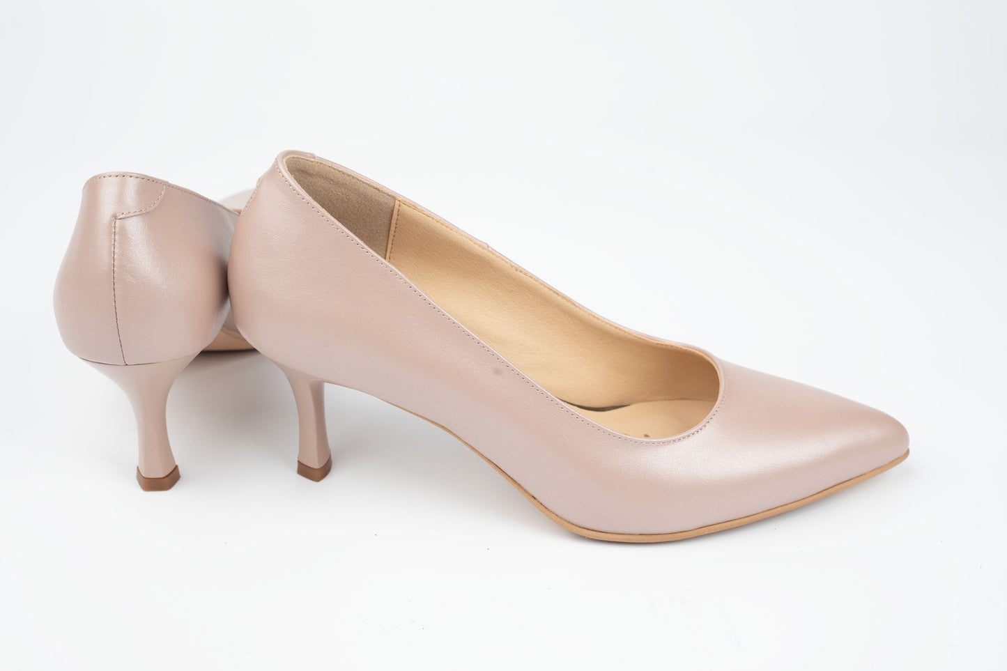 Pantofi dama eleganti piele naturala ANTONIO 5420 Grej Sidef