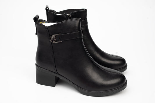 Women's boots made of genuine leather ANNA VIOTI 766-15 N box