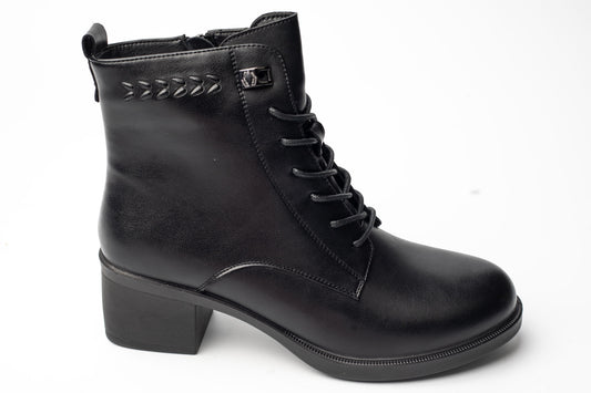 Women's boots made of genuine leather ANNA VIOTI 76612 N box