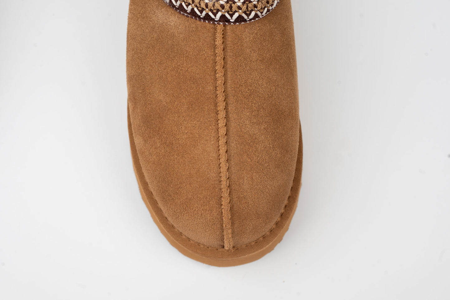 Women's genuine suede clogs ANNA VIOTI 113 Camel vel