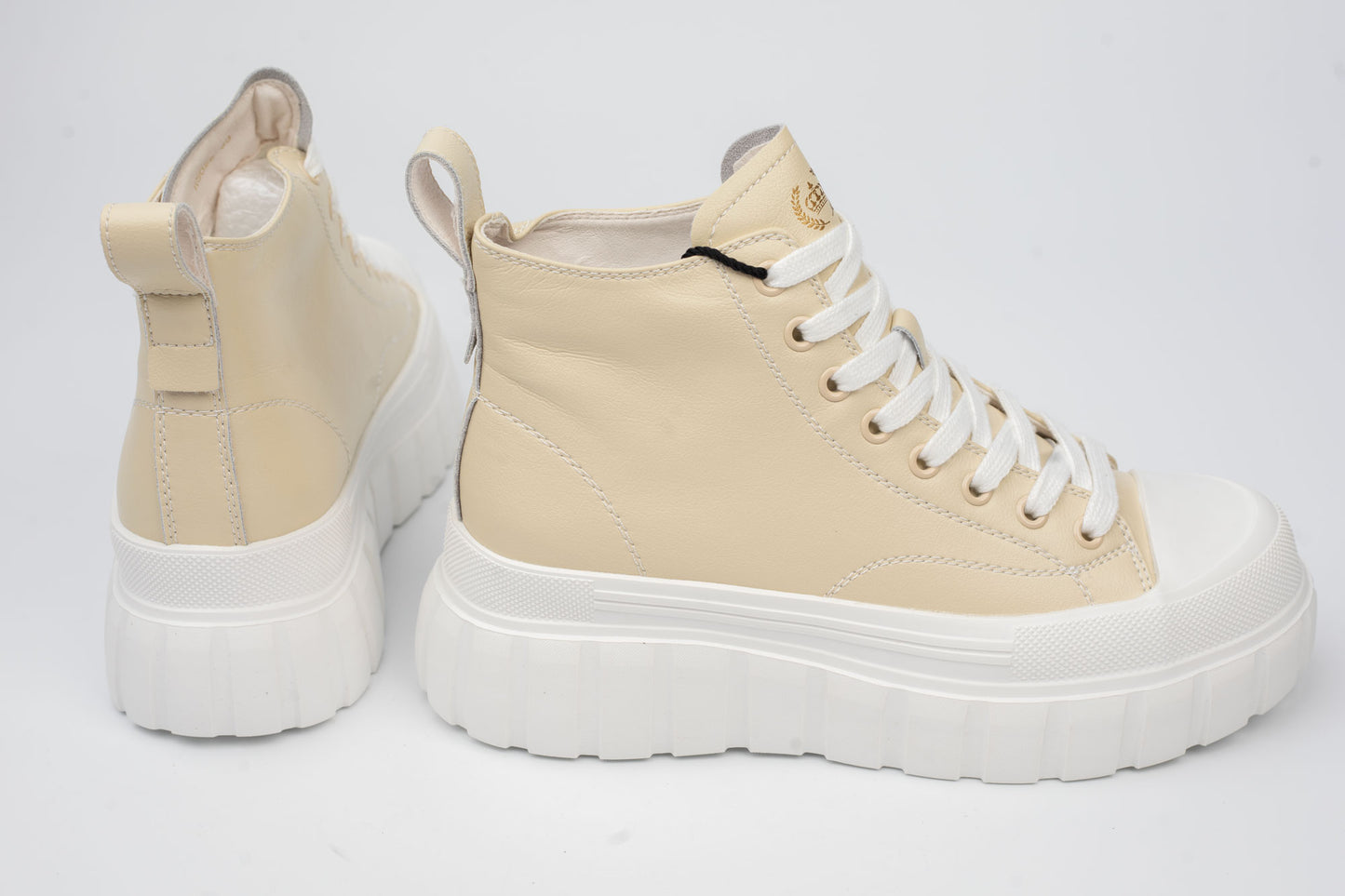 Women's genuine leather boots FRANCO GERARDO 5022 Apricot