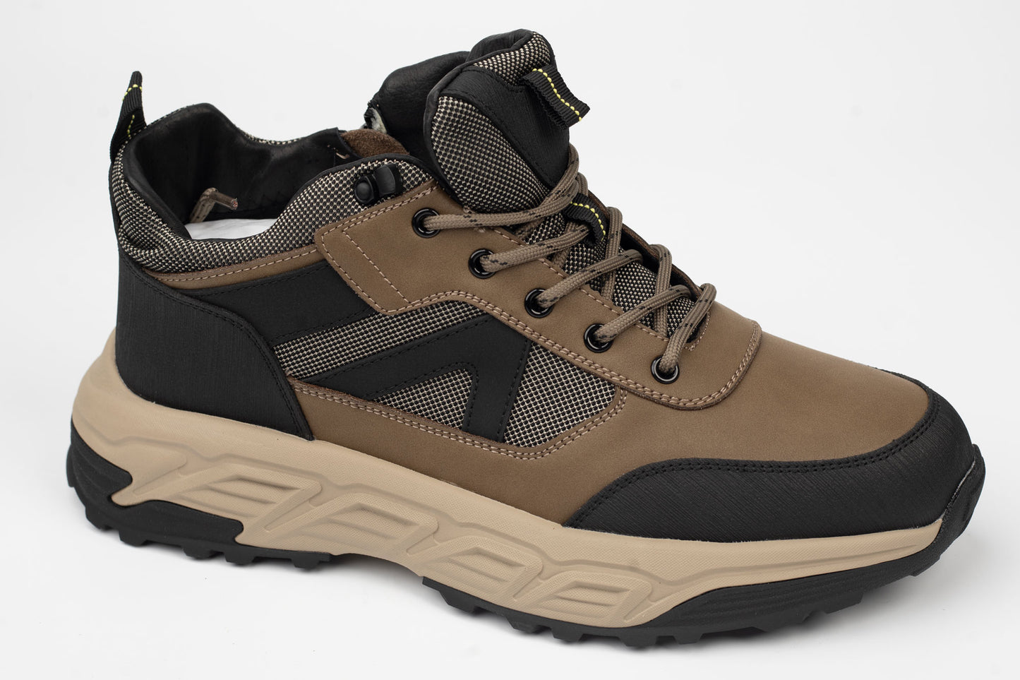 Men's genuine leather sports boots FRANCO GERARDO 53125 Khaki