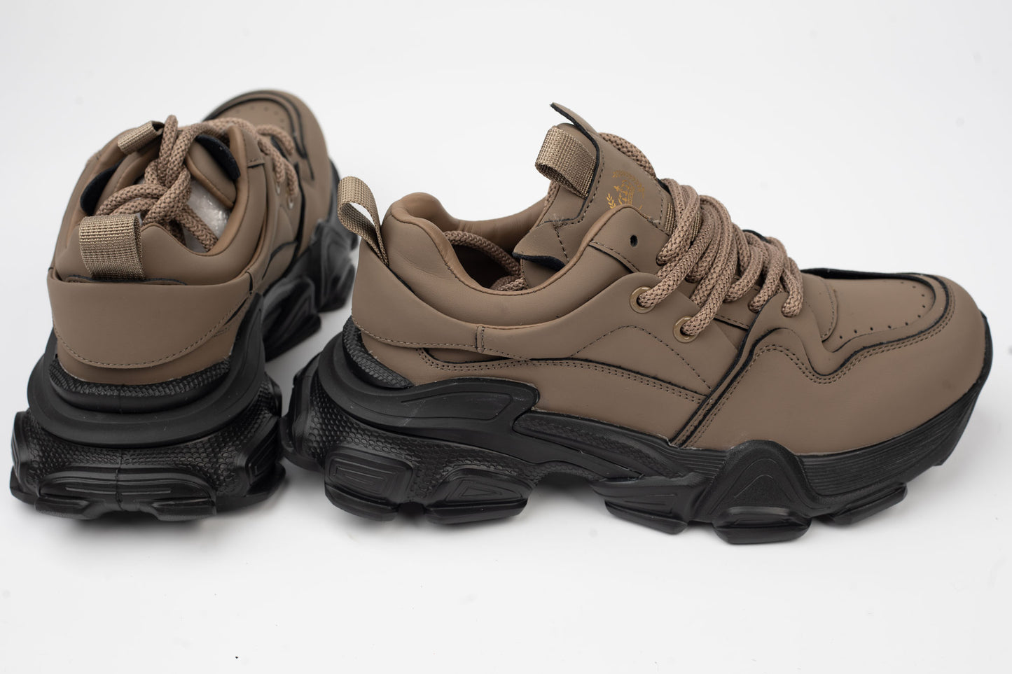 Women's genuine leather sneakers FRANCO GERARDO 70021 Khaki