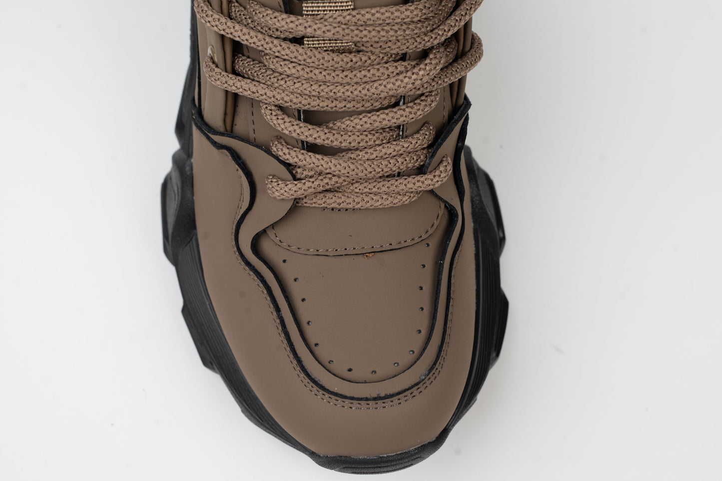 Women's genuine leather sneakers FRANCO GERARDO 70021 Khaki