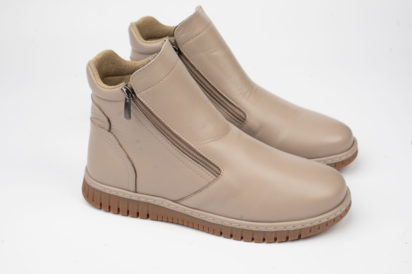 Women's genuine leather boots DOGATI 23665 Mink