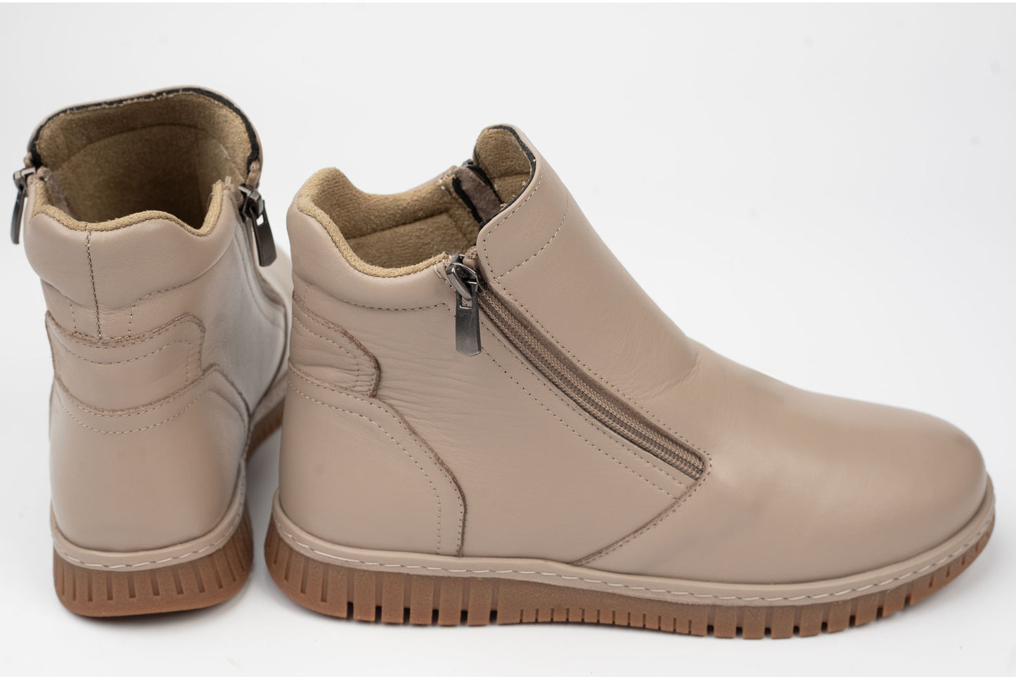 Women's genuine leather boots DOGATI 23665 Mink