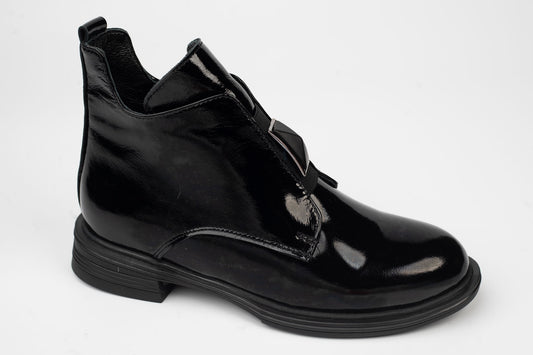 Women's boots natural leather DOGATI 20901 N lacquer