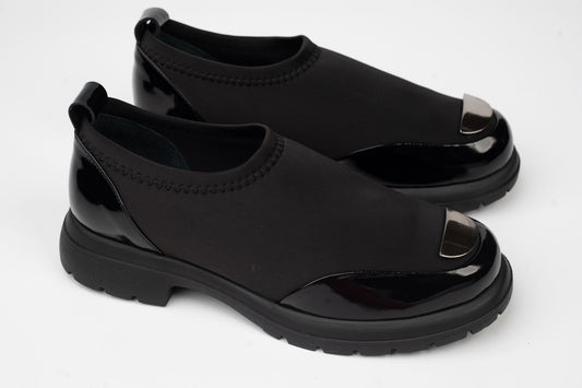 Women's shoes natural patent leather + stretch DOGATI 250-2109 N stretch