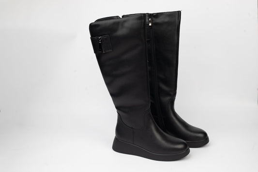 Women's boots made of genuine leather BETINA L6 N box 