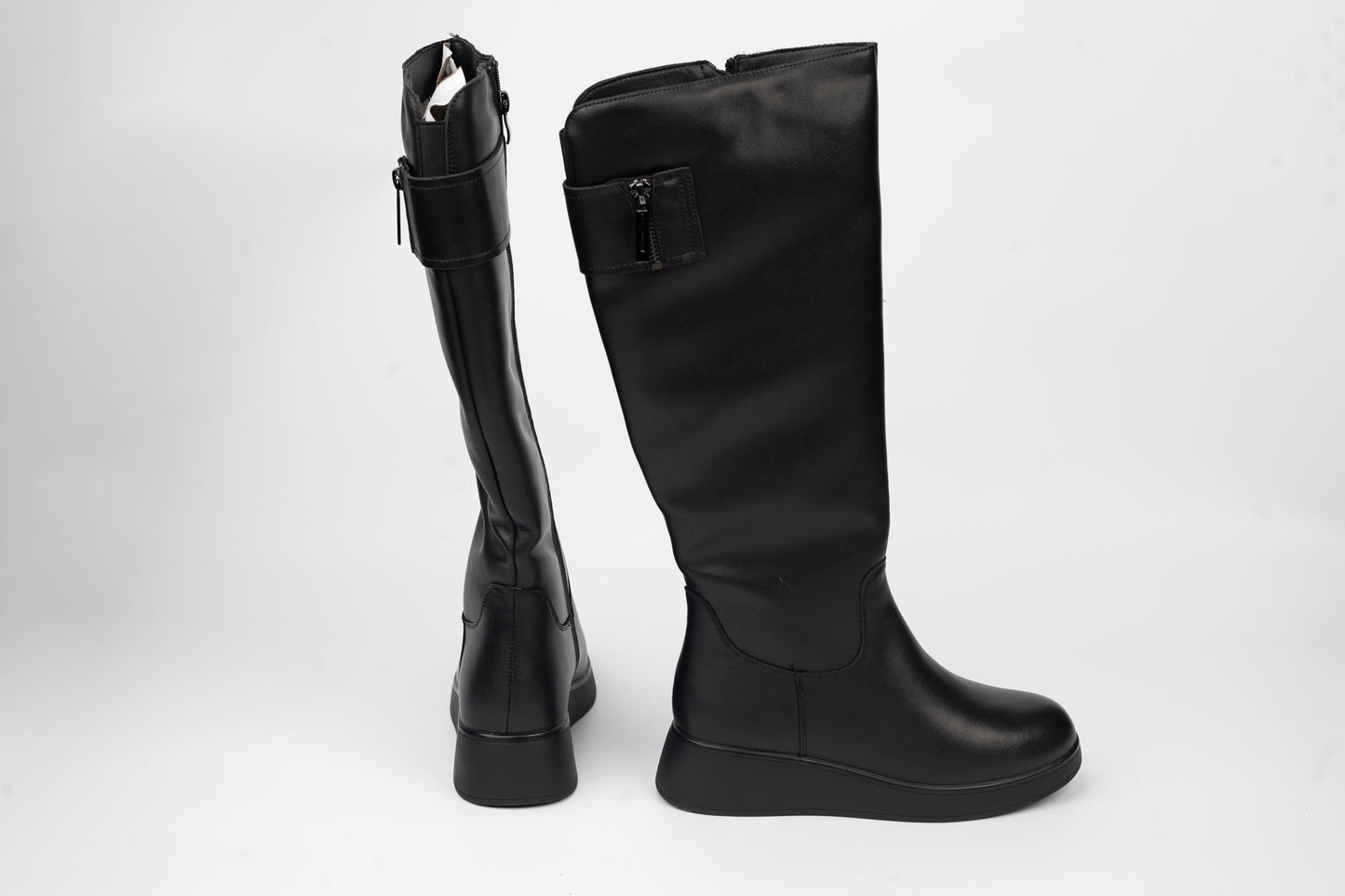 Women's boots made of genuine leather BETINA L6 N box 