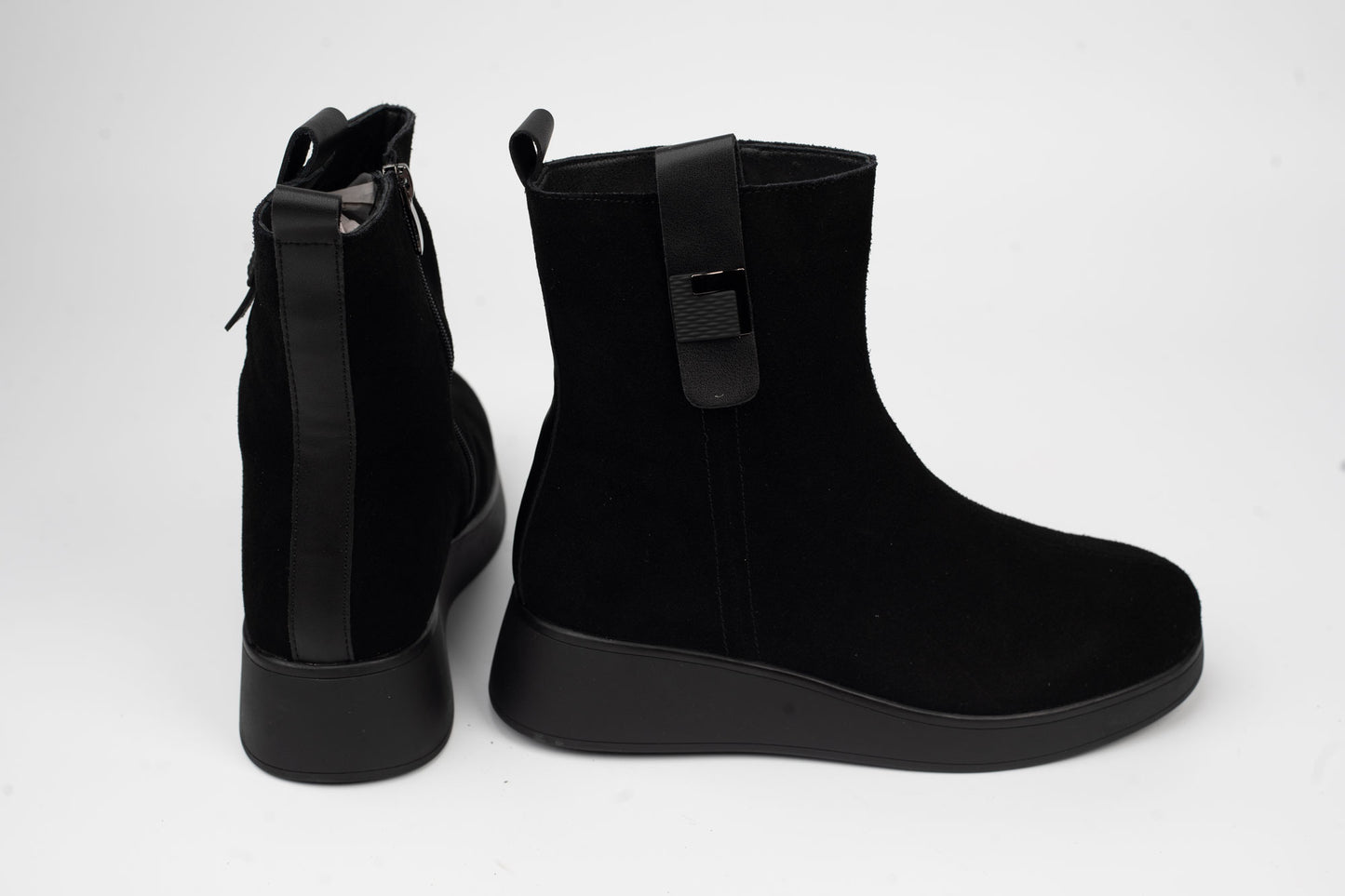 Women's boots made of genuine suede leather BETINA 108 N vel