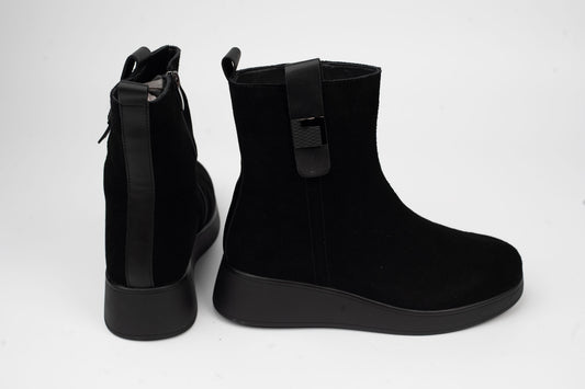 Women's boots made of genuine suede leather BETINA 108 N vel