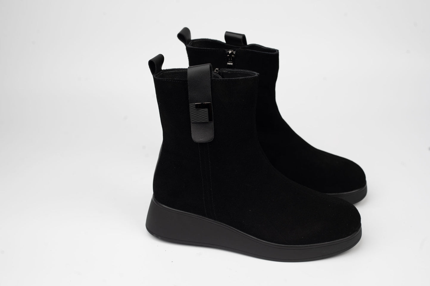 Women's boots made of genuine suede leather BETINA 108 N vel