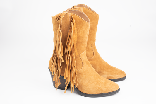 Ghete dama piele naturală ciocata PREGO 291 Havan Vel