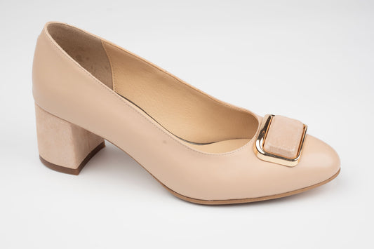 Pantofi damă piele naturală ANTONIO 3798 Ivoar