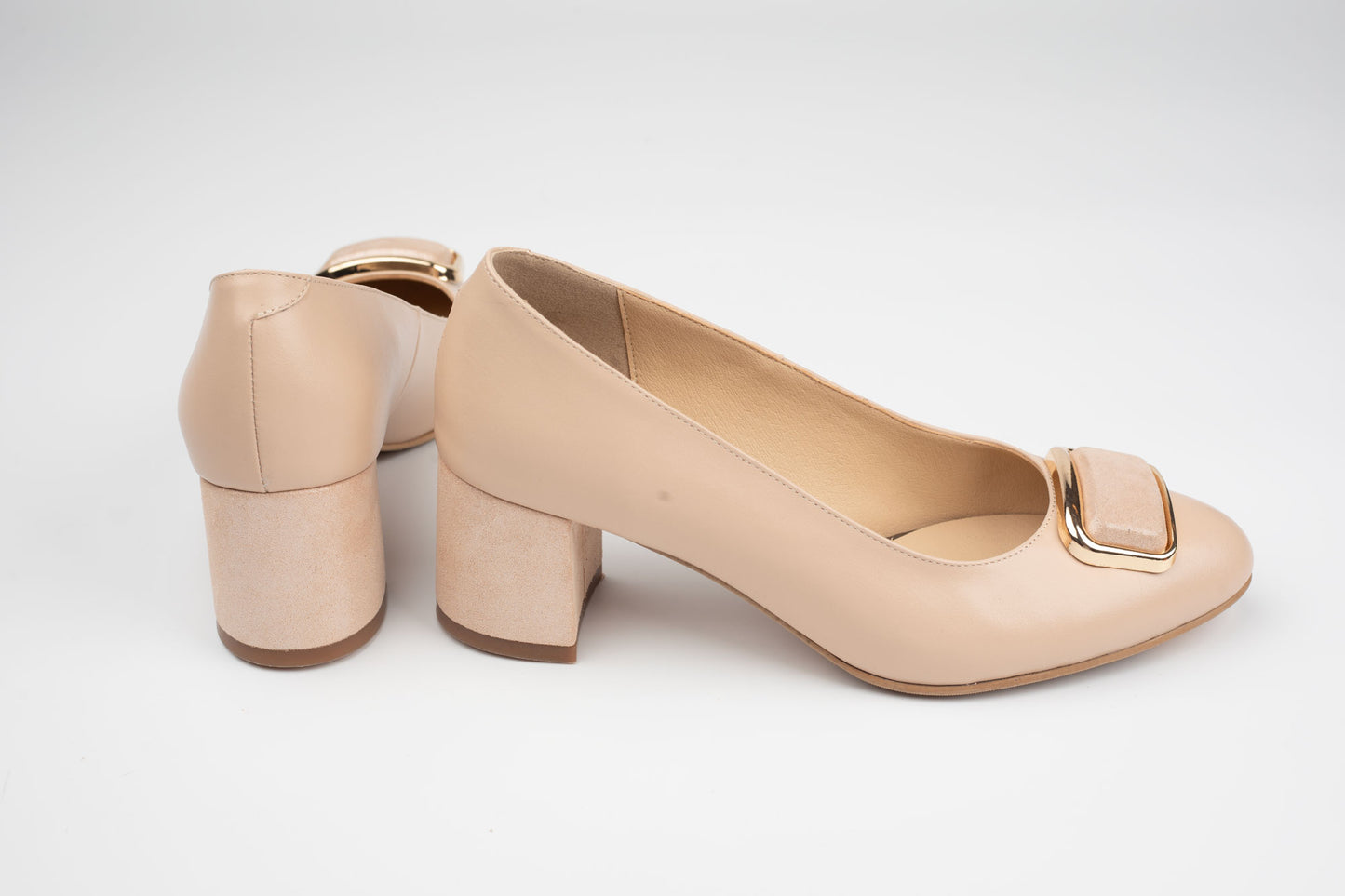 Pantofi damă piele naturală ANTONIO 3798 Ivoar