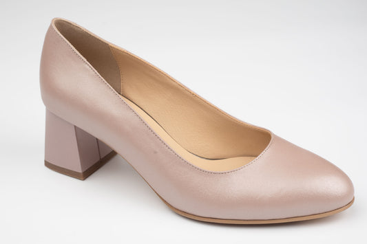 Pantofi damă piele naturală ANTONIO 798 Grej sidef