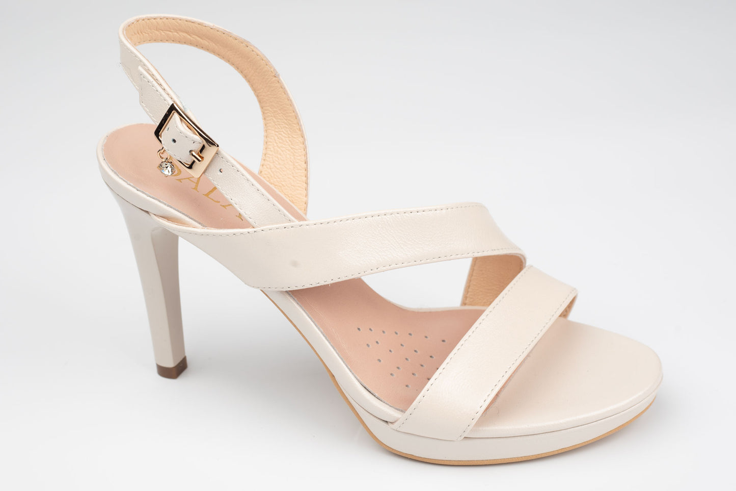 Sandale damă piele naturală 20423 Crem