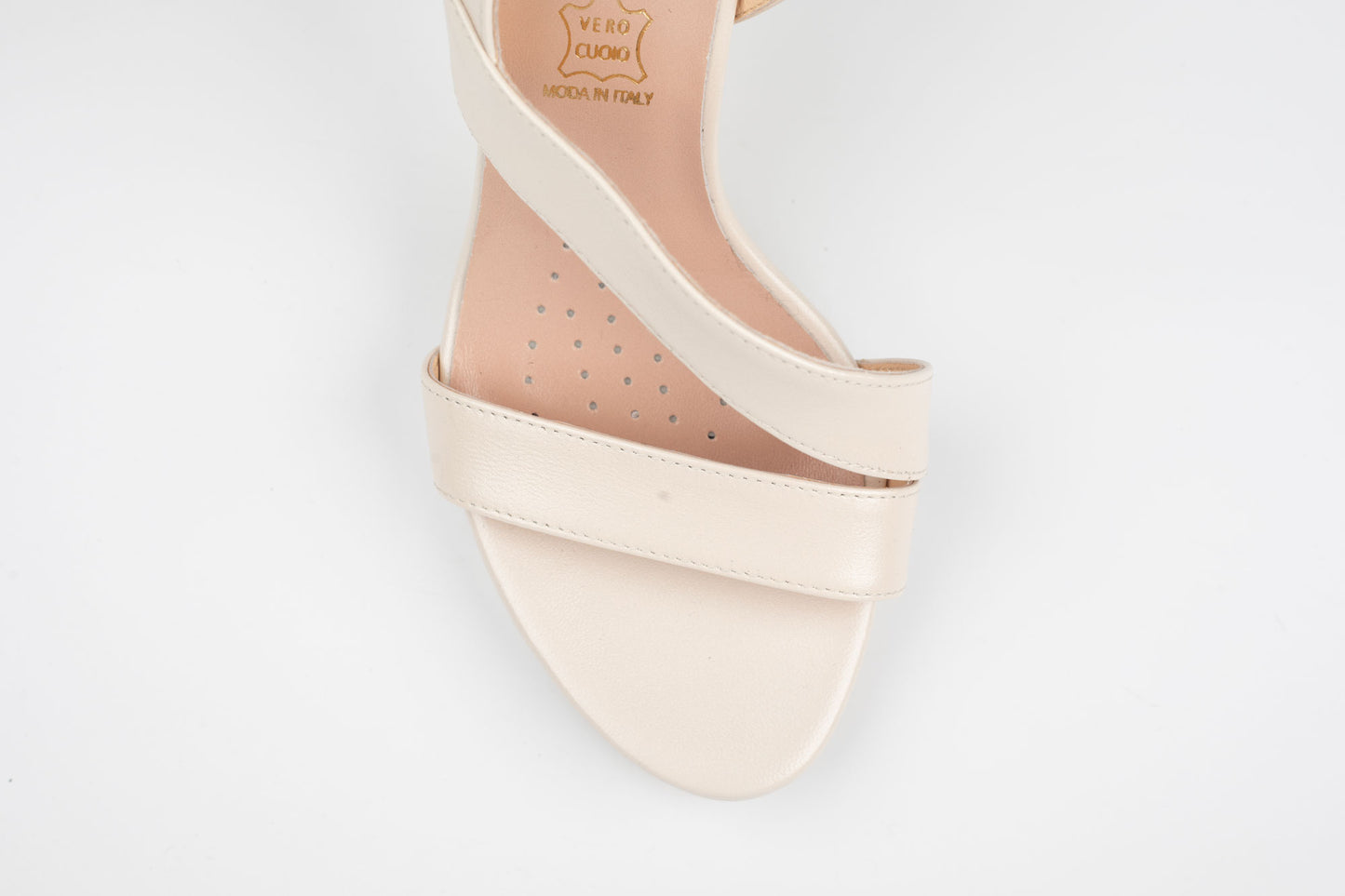 Sandale damă piele naturală 20423 Crem