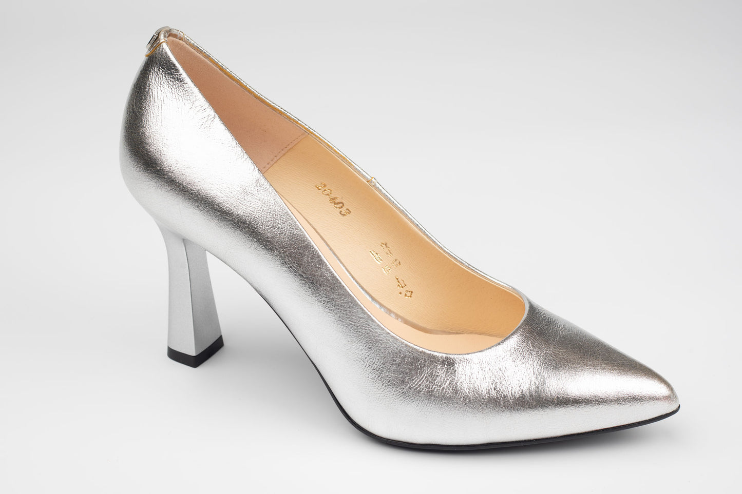 Pantofi damă piele naturală SALA 20403 Argintiu