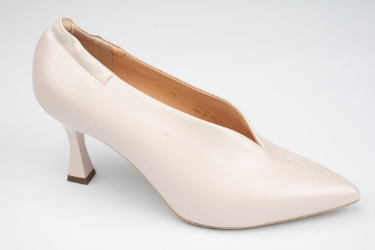 Pantofi damă piele naturală PULSO 20772 Crem sidef
