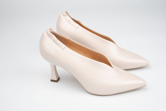 Pantofi damă piele naturală PULSO 20772 Crem sidef