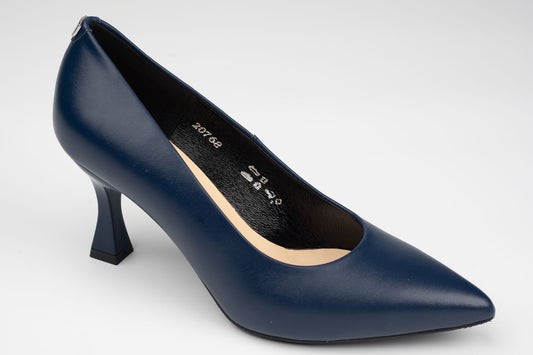 Pantofi damă piele naturală SALA 20768 Blue box